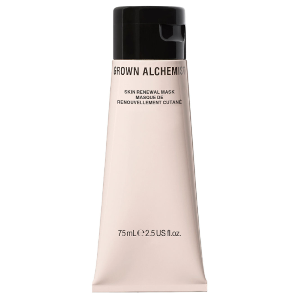 GROWN ALCHEMIST Skin Renewal Mask 75 ml in einer weißen Tube mit schwarzem Deckel.