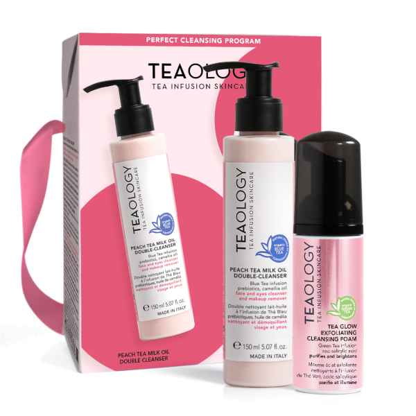 TEAOLOGY KIT - Peach tea milk oil + tea glow foam*