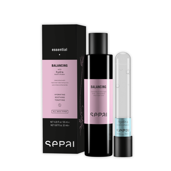 Sepai Balancing Hydra Box mit Flasche und Tube, feuchtigkeitsspendend, beruhigend, tonisierend, für alle Hauttypen.