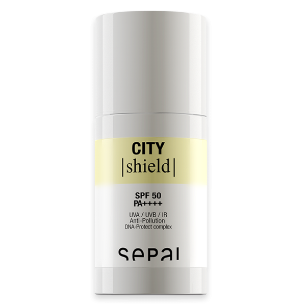 Sepai City Shield SPF 50 PA++++ Sonnenschutzcreme, UVA/UVB/IR, Anti-Pollution, DNA-Protect-Komplex.