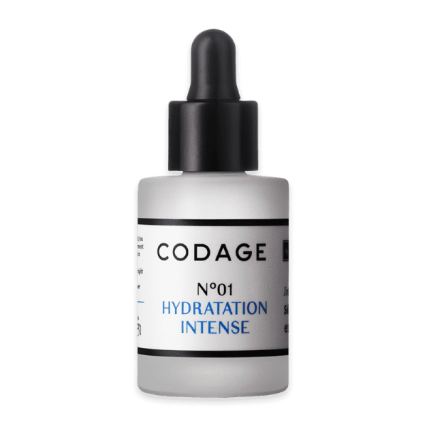 Codage Paris Serum No. 1 Intense Moisturizing in weißer Flasche mit Pipette.