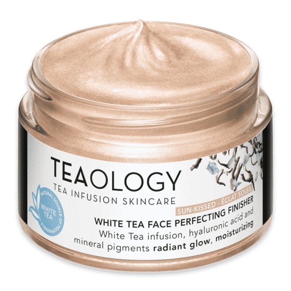 Teology White Tea Face Perfecting Finisher, 50ml, für strahlenden Teint und Feuchtigkeit.