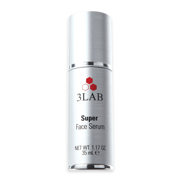 3LAB Super Face Serum, 35 mL Flasche, silbernes Design, auf weißem Hintergrund.