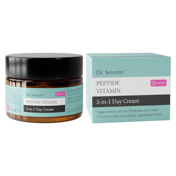 Dr. Severin Peptide Vitamin 3-in-1 Day Cream, Tagescreme mit Peptiden und Vitaminen für glatte, faltenfreie Haut, 50 ml.