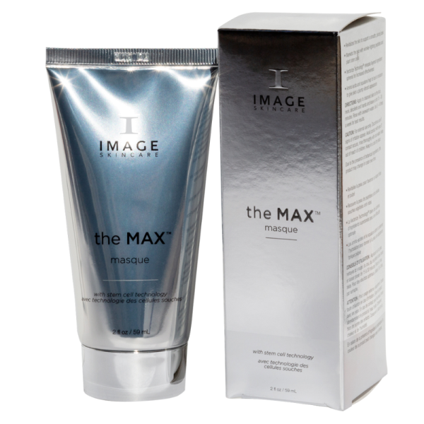 Image Skincare the MAX Masque, 59 ml Tube und Verpackung, silberne und weiße Farben, Anti-Aging-Gesichtsmaske.