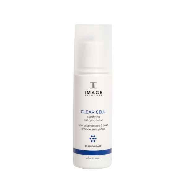Flasche des Image Skincare Clear Cell Clarifying Salicylic Tonic mit 2% Salicylsäure, 118 ml.