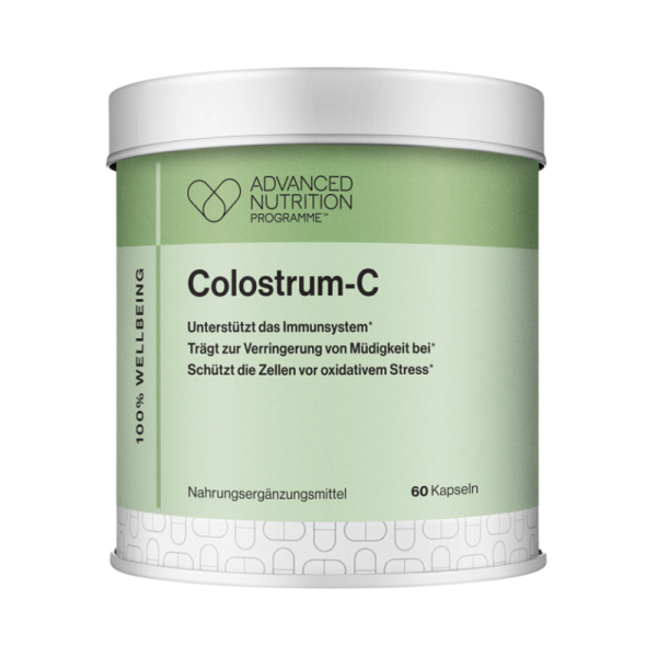 Dose Colostrum-C Nahrungsergänzungsmittel mit 60 Kapseln, unterstützt das Immunsystem und schützt die Zellen vor oxidativem Stress.