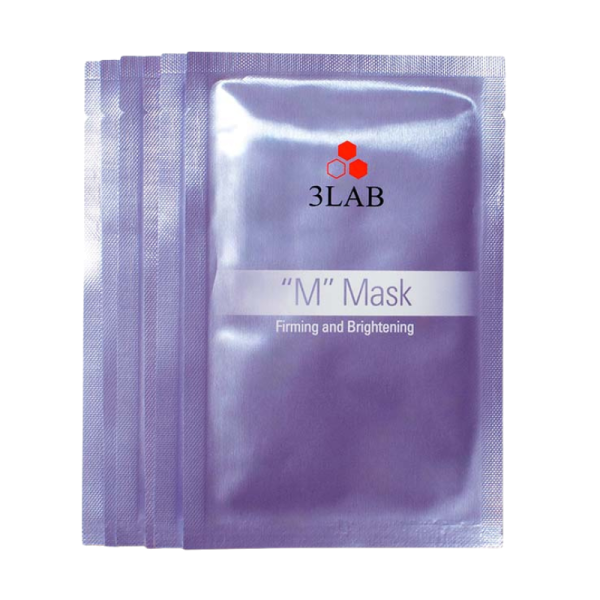 3LAB 'M' Mask Firming and Brightening in lila Verpackung.