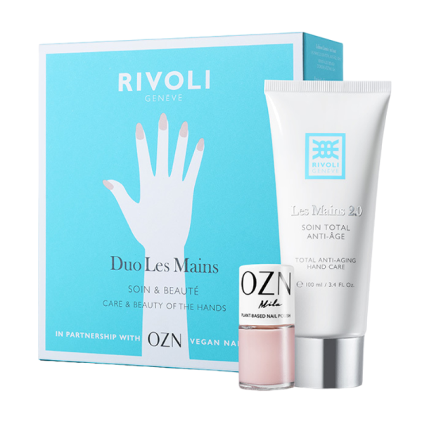 RIVOLI Genève Duo Les Mains Set: Handcreme und veganer Nagellack von OZN. Pflege und Schönheit für die Hände.
