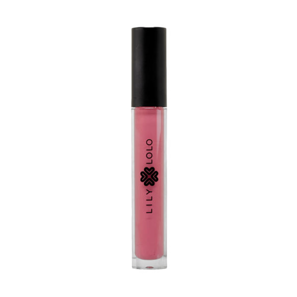 Lily Lolo Lip Gloss in der Farbe Scandalips, in einer transparenten Tube mit schwarzem Deckel.