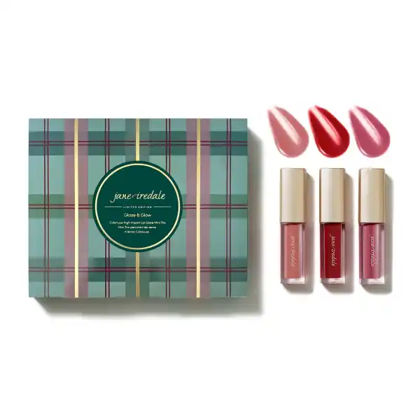 Jane Iredale Mineral Make-up Glaze & Glow ColorLuxe High Impact Lip Glaze Mini Trio - Limited Editio