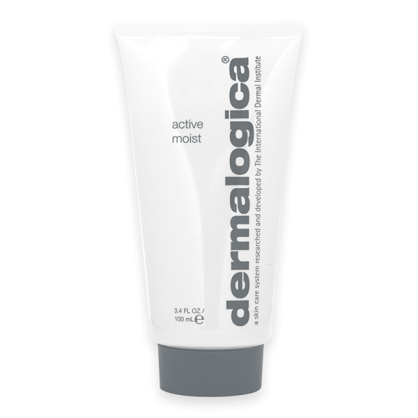 Dermalogica Active Moist 100ml Tube, feuchtigkeitsspendende Gesichtscreme für alle Hauttypen.