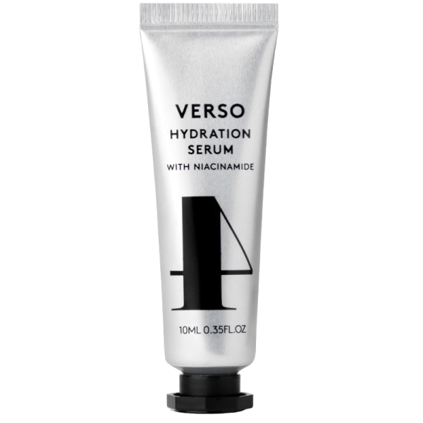 Verso Hydration Serum mit Niacinamid in Reisegröße, 10ml Tube.