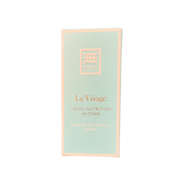 Rivoli Genève Le Visage Crème Nutrition Intense Luxus Sample in hellblauer Verpackung.