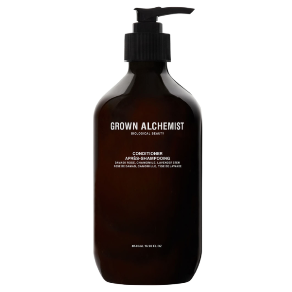 Grown Alchemist Conditioner Flasche, 500ml, mit Damaskus-Rose, Kamille und Lavendel.