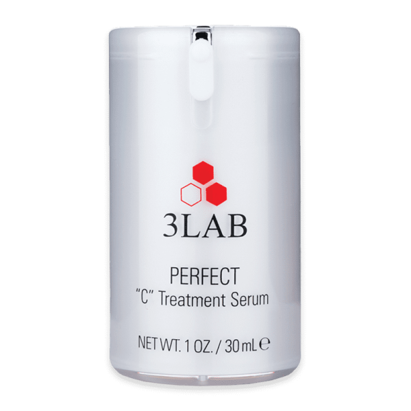 3LAB Perfect 'C' Treatment Serum, 30 ml, weißer Flakon mit rotem Logo und schwarzem Text.