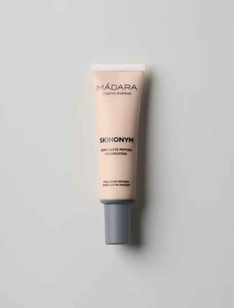 MADARA Organic Skincare SKINONYM Semi-Matte Peptide Foundation, #10 PORCELAIN