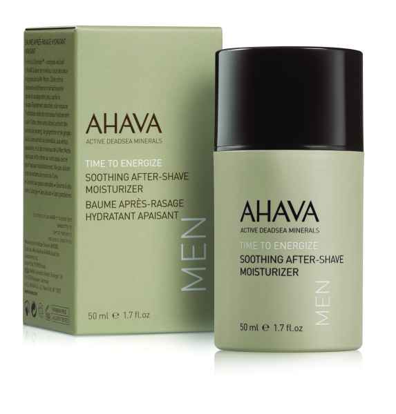 AHAVA Time to Energize Soothing After-Shave Moisturizer für Männer, 50 ml, mit Verpackung.